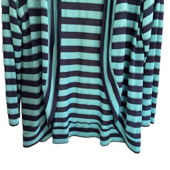 Coldwater Creek Open Front Cardigan Women’s Size XL Striped Casual - Picture 5 of 15